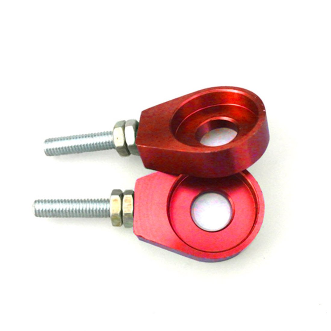 JL JIANGLI LEGEND Sthus 2pcs 12mm Chain Tensioner Adjusters Fit Honda XR CRF 50 70 Bike Scooter Red