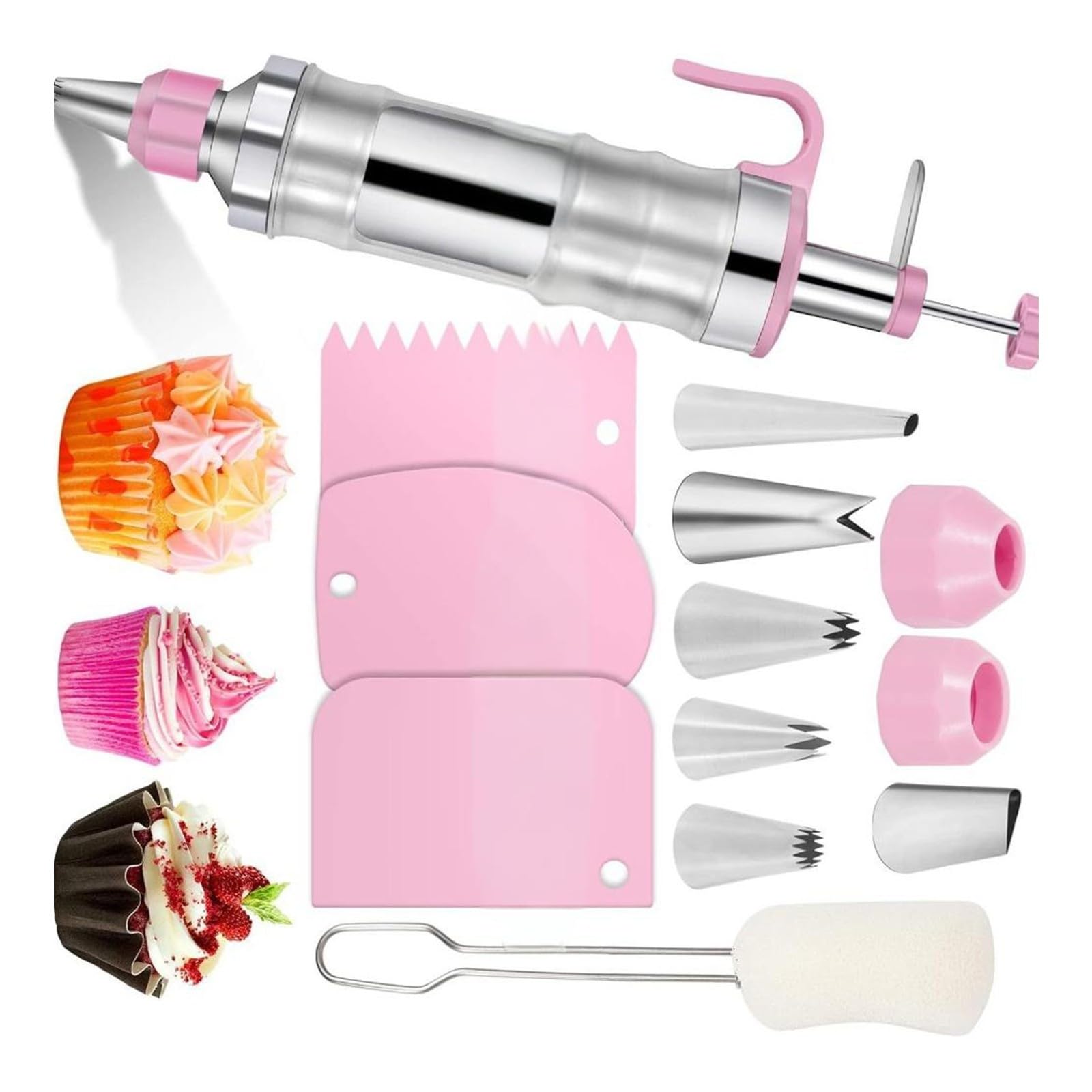 Ensemble de décoration de pâtisserie 13 pièces, avec pistolets à biscuits et buses, sans danger pour les, ensemble d ' outils pour le gel des gâteaux, fournitures de cuisine familiale