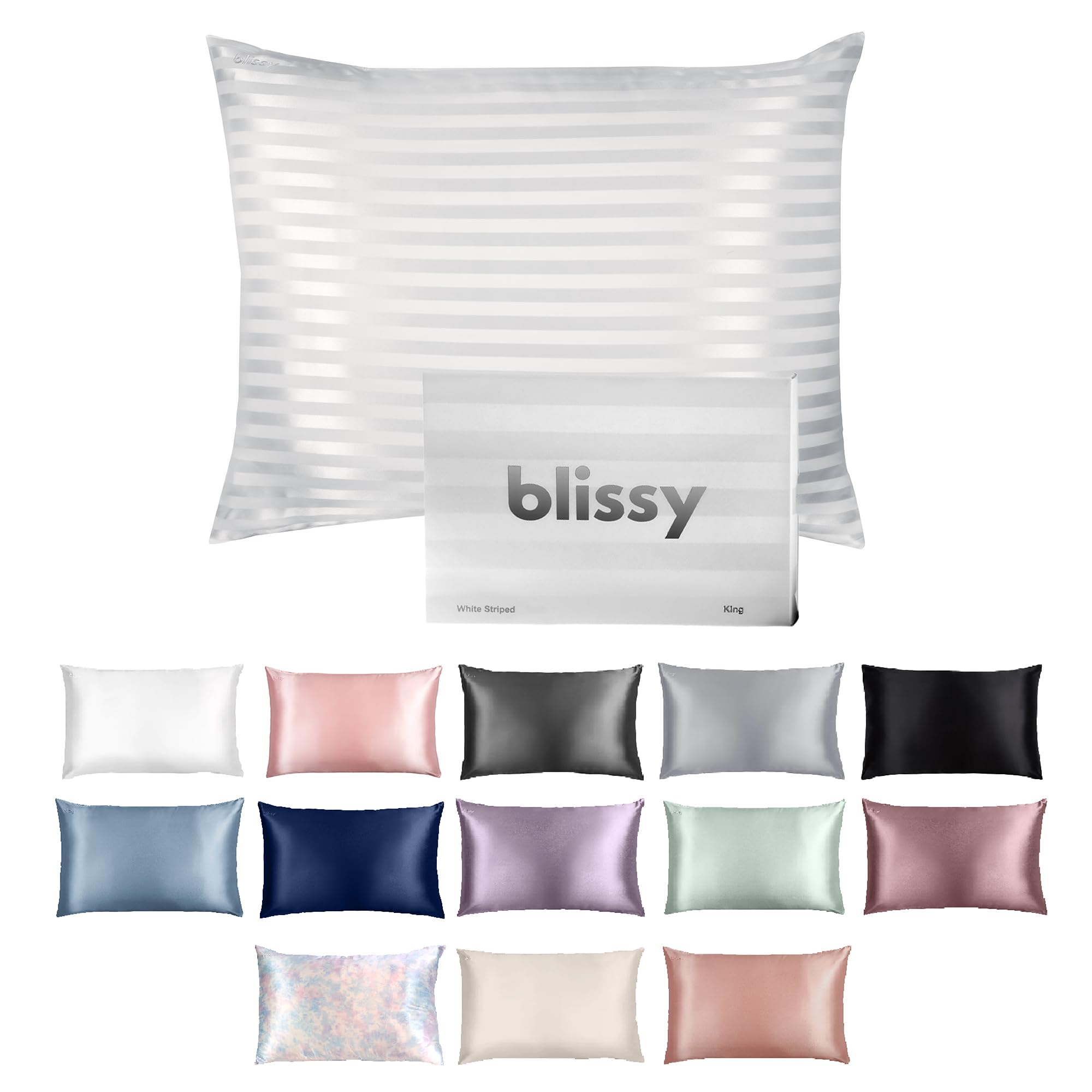 Amazon｜Blissy Silk枕カバー-100%ピュアマルベリーシルク-22匁6A高級