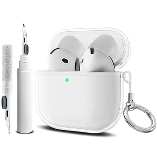 Wanme Clear Cover for AirPods 4 Case, Soft TPU Shock Resistant, Full Protective Case Cover Compatible with AirPods 4th Generation 2024 - Amazon product rated Grade B