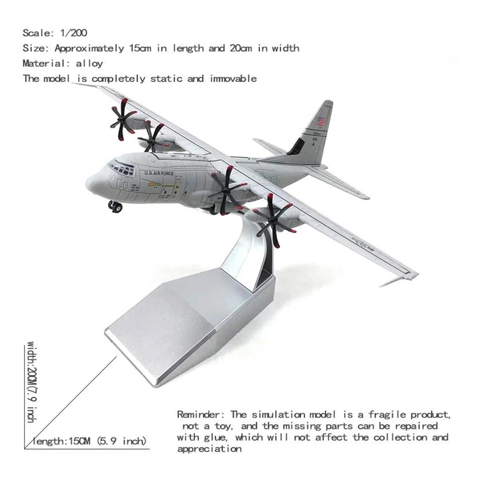 Amazon.co.jp: Decorate Airplane 1/200 AC-130 ガンシップ地上攻撃