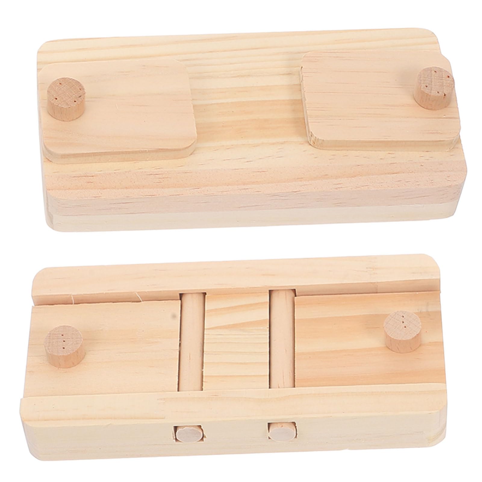 BESPORTBLE 10piezas Caja De Madera para Hámster Juguete De Forrajeo para Pequeñas Comedero y para Hámsters y Conejos Estimula Instintos
