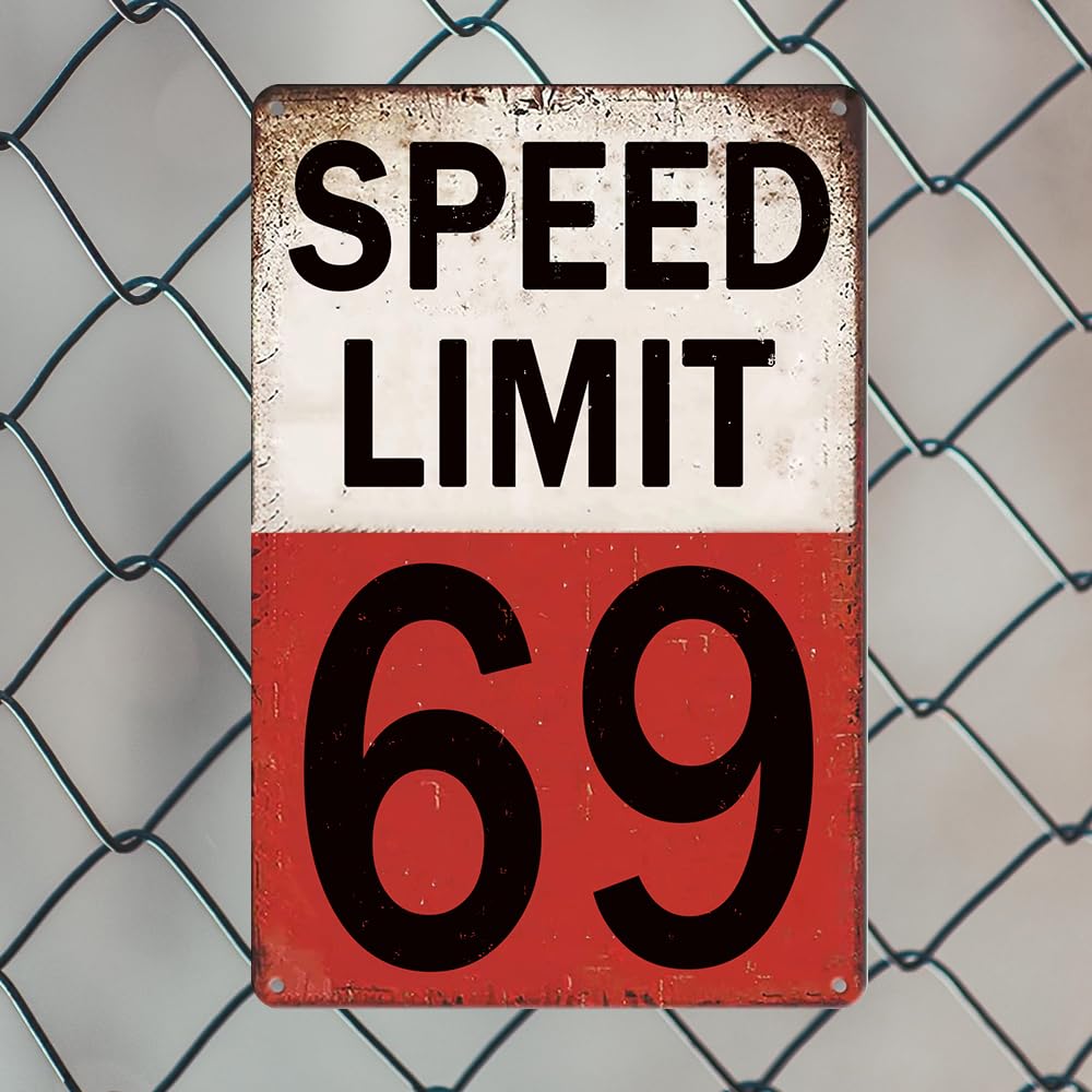 Privately Maintained Aluminum Speed Limit Traffic Sign - Red Rectangle ...