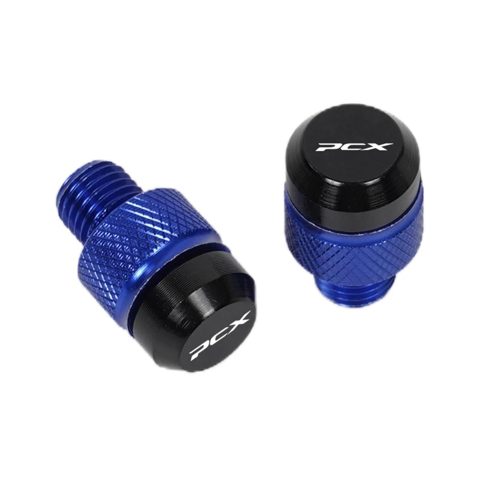 Aluminum Mirror Delete Blanking Plugs For PCX125 PCX150 PCX160 Accessories Motorcycle CNC Mirror Hole Plugs Screws Bolts Cover Caps(Blue)