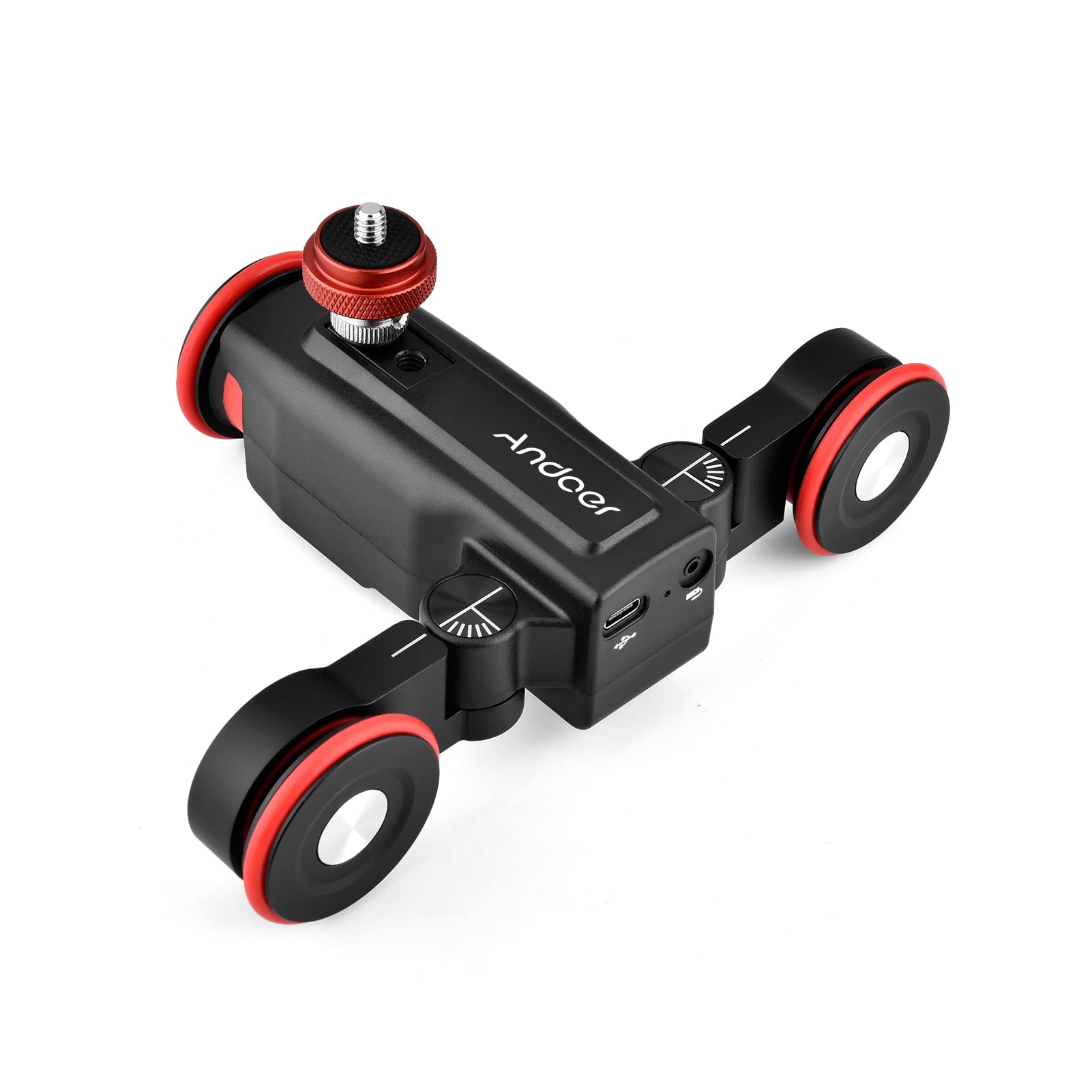 L5 Wireless Camera Video Auto Dolly 3-Wheels Motorized Slider Dolly Car Mobile APP Control Time-lapse Straight/Curved Line Photography Adjustable Speed Max. 3kg Load Capacity Built-in Battery