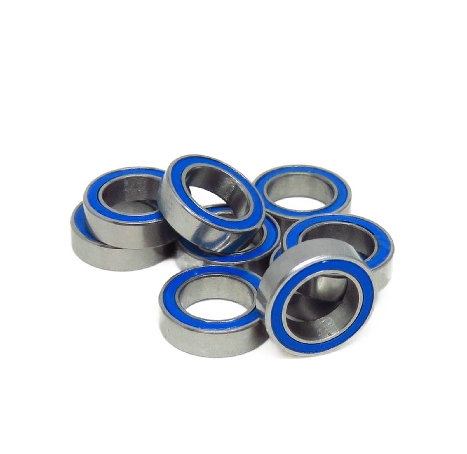 HYUJNAFZR Bimetal Seal Shield Micro deep Groove Bearing 10pcs MR126-2RS 6x12x4mm ABEC-3 Blue Rubber Sealed Bearing Deep Groove Ball Bearings