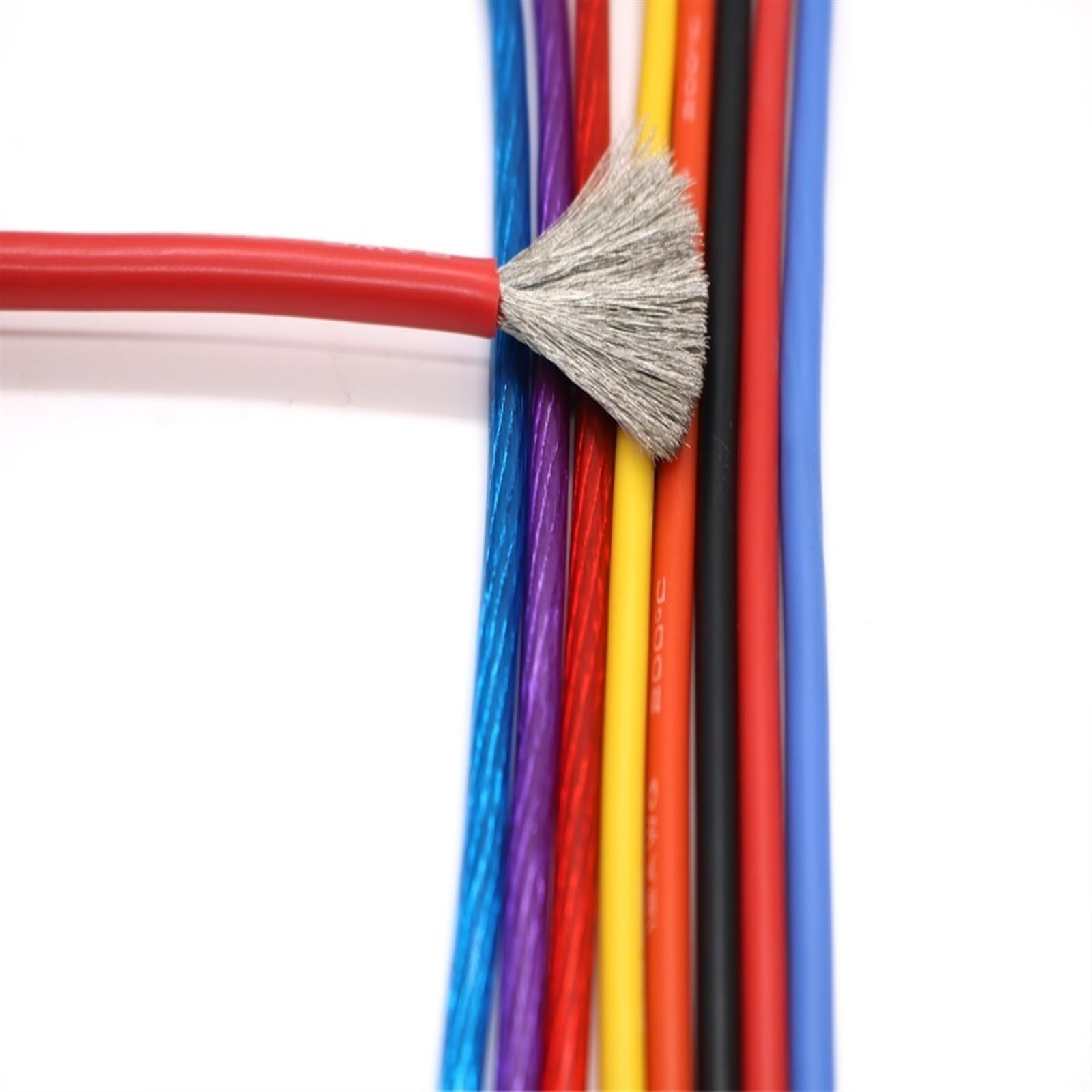 Cable eléctrico para Conexiones, Cable de Silicona for lámparas y Motores, Calibre AWG 12, 14 y 16, Multicolor, Varios tamaños.(Yellow,5Meter 12 AWG)