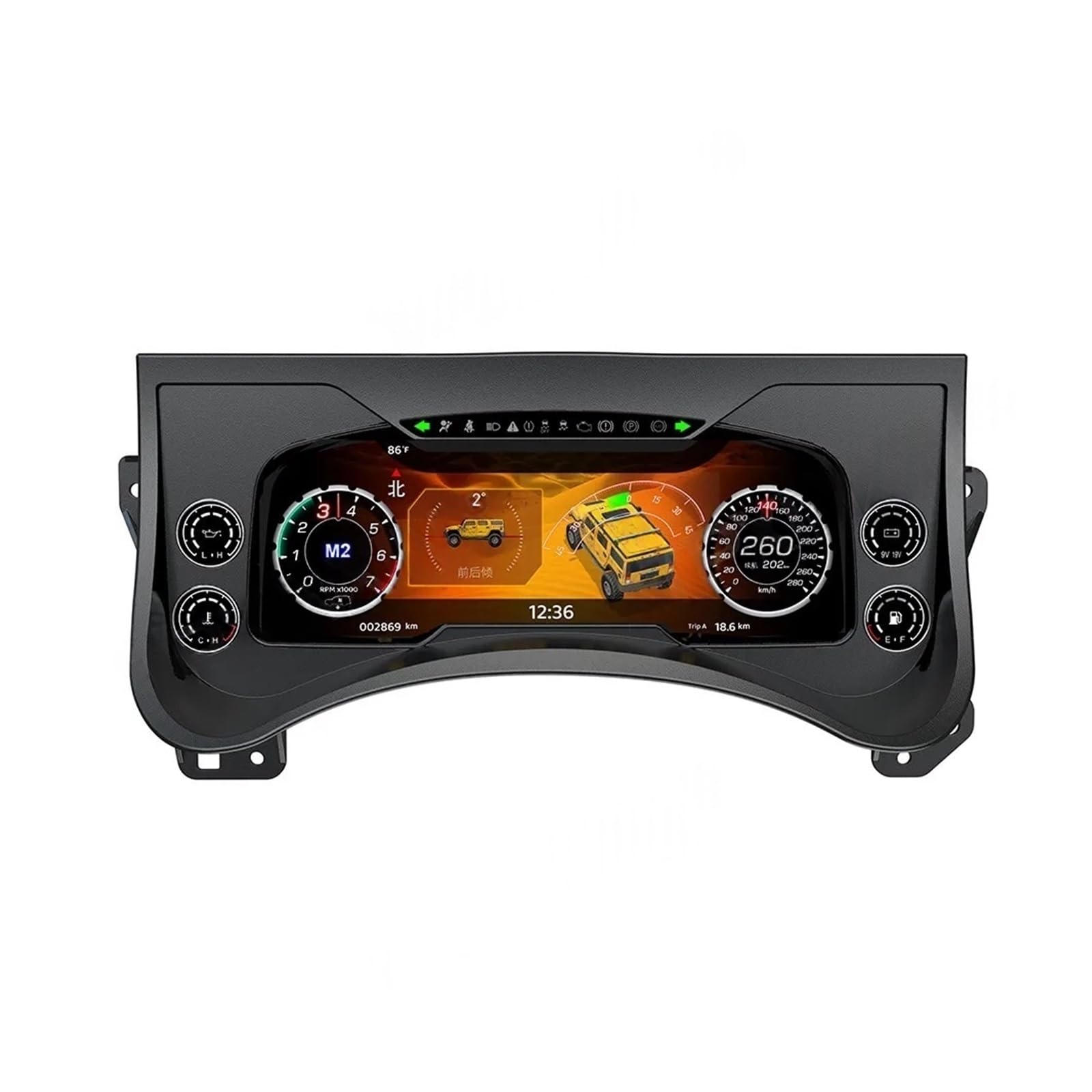 Car Dashboard Speedometer, Virtual Cockpit Instrument Device, Digital Cluster 12.3‘ Scree…