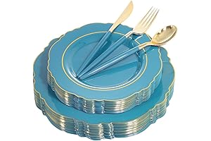 Nervure Teal Collection: Modern and Elegant Party Supplies