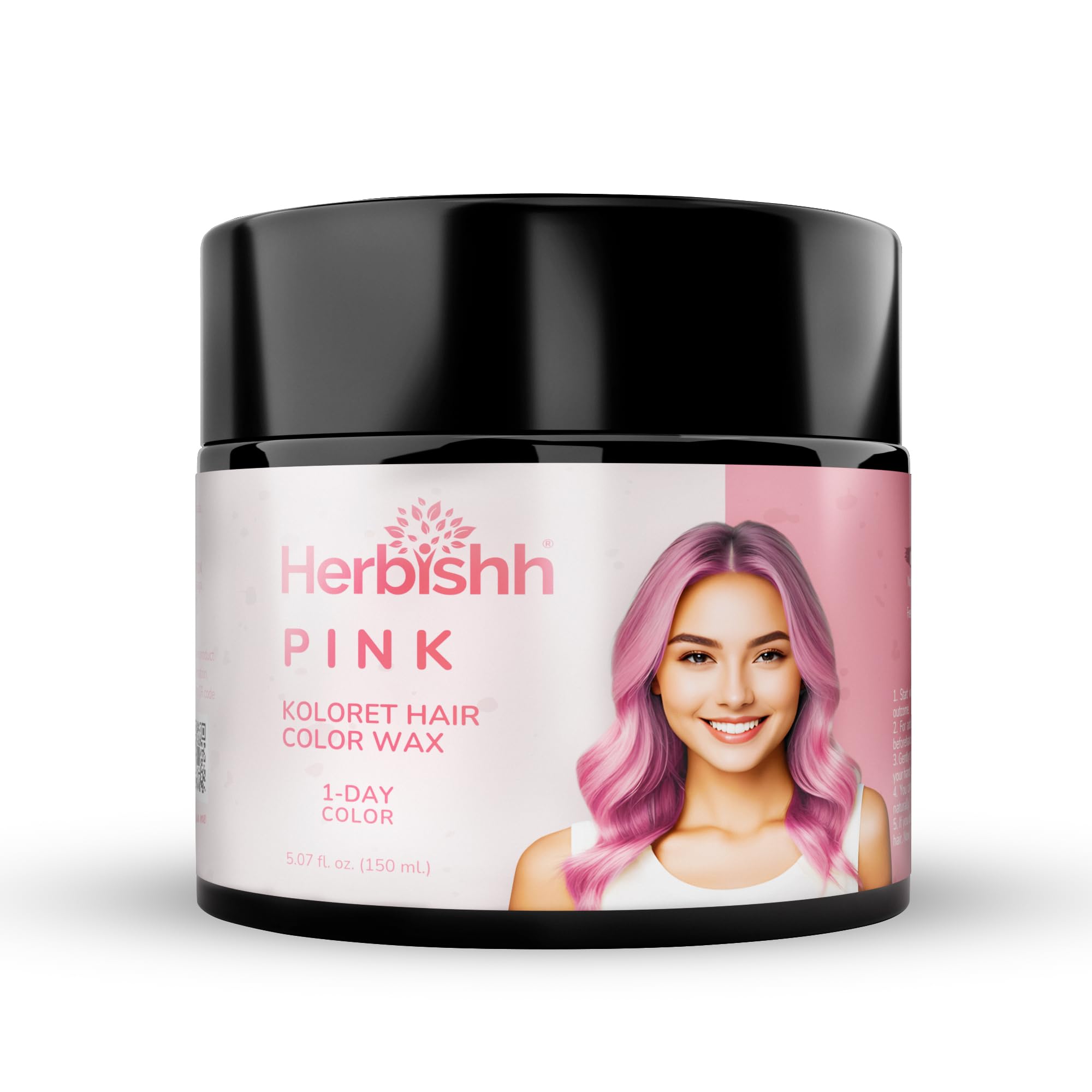 Herbishh Temporary Hair Color Wax 150g (Pink)