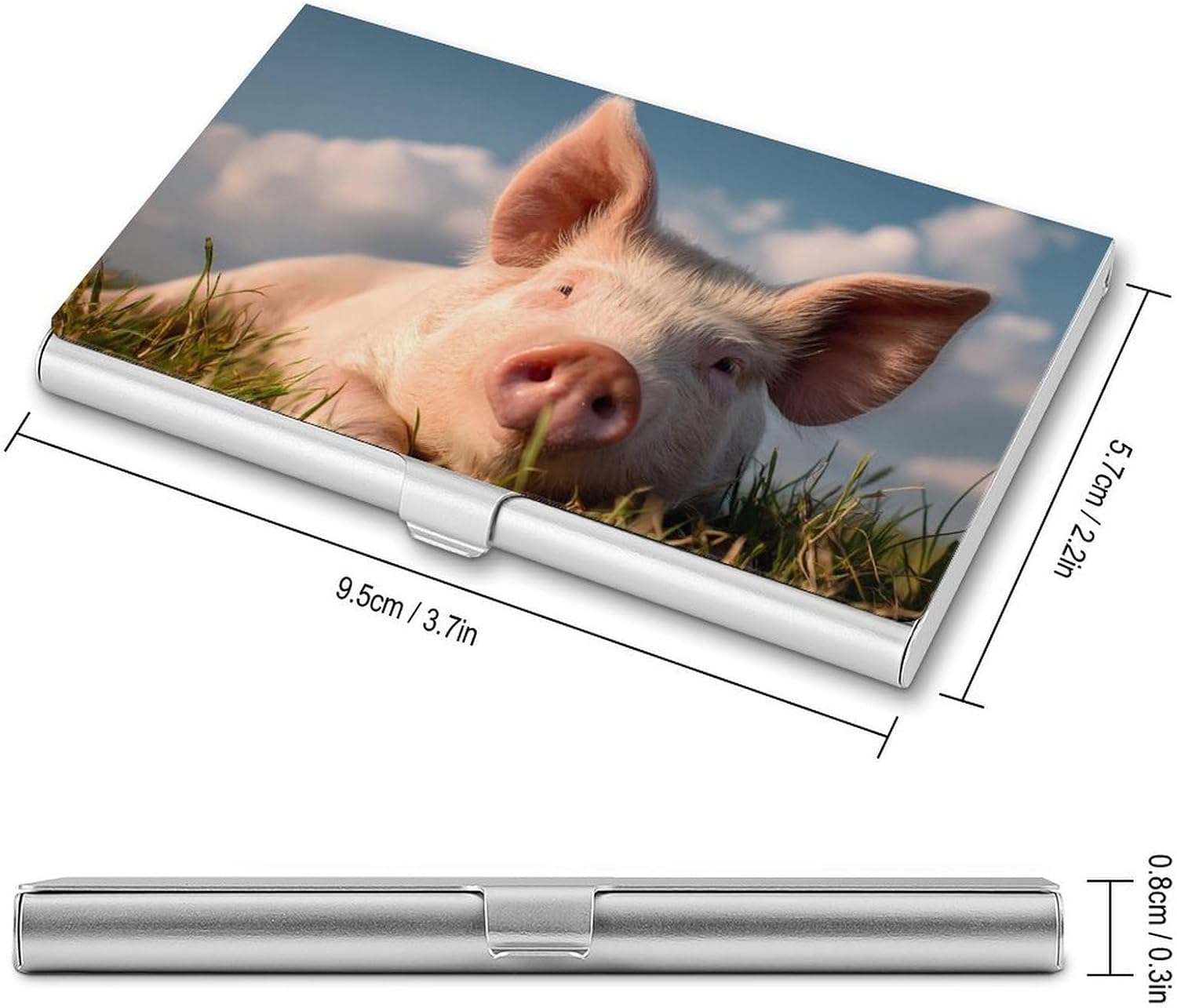 Pigs Business Card Case Portable Slim Purse | Card Holder