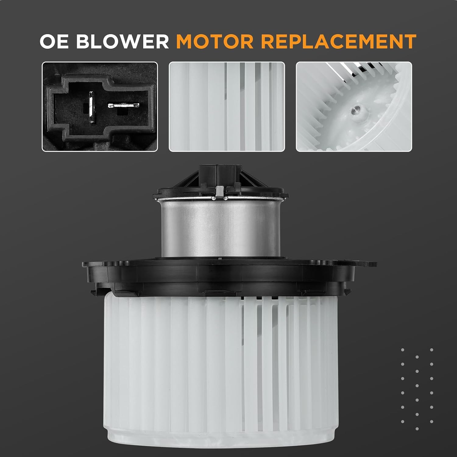 HVAC Blower Motor 75847 Compatible with Acura 02-06 MDX, Compatible with Honda 03-08 Pilot, Heater Blower AC Fan for 75847, 272500-0413, 668-DHB001, 79310S2K003 A/C Blower Motor