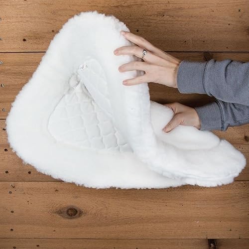 Miniatura 6 de Media almohadilla de forro polar y espuma viscoelástica con alivio de marchita, absorción de impactos mejorada, promueve la comodidad de la espalda,