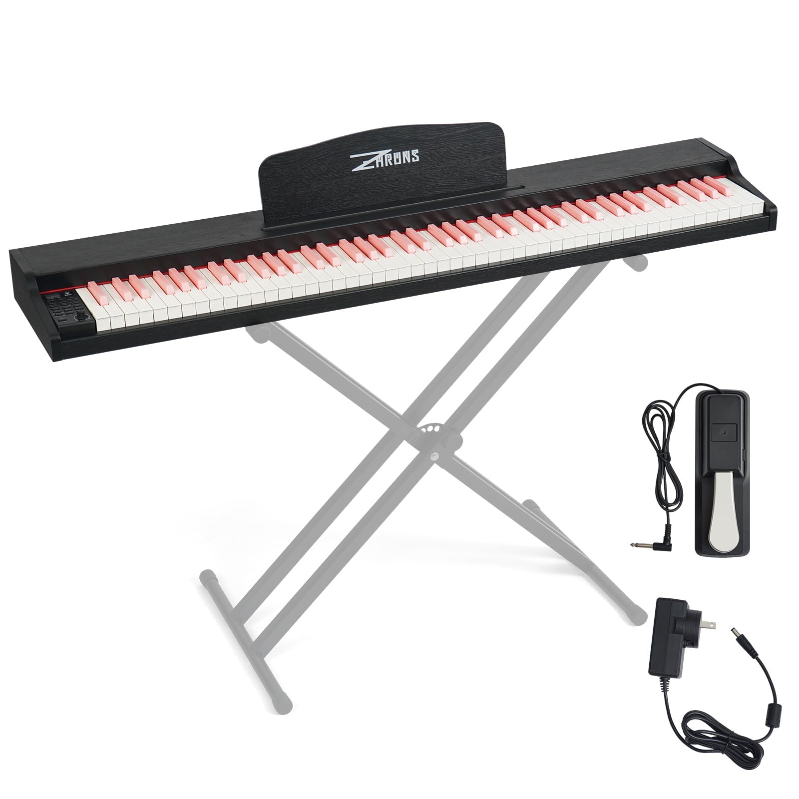 Amazon.com: ZHRUNS 88 Key Weighted Keyboard Piano with Sustain