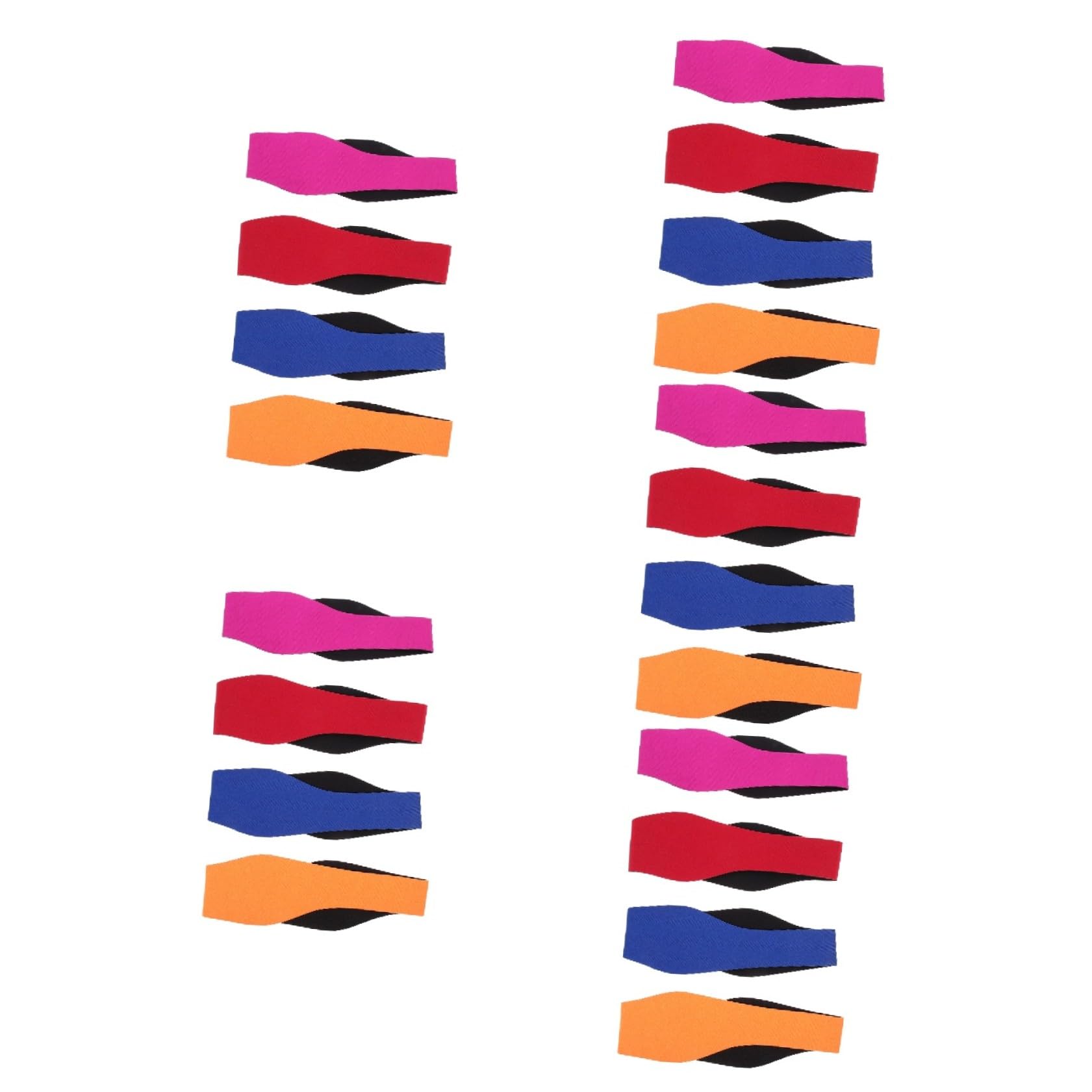 TOYANDONA 5 Series Banda Para Ajustable Para Orejas De Unisex Para Actividades Acuáticas Y Ducha Incluye Colores Vibrantes 4 Piezas X 5