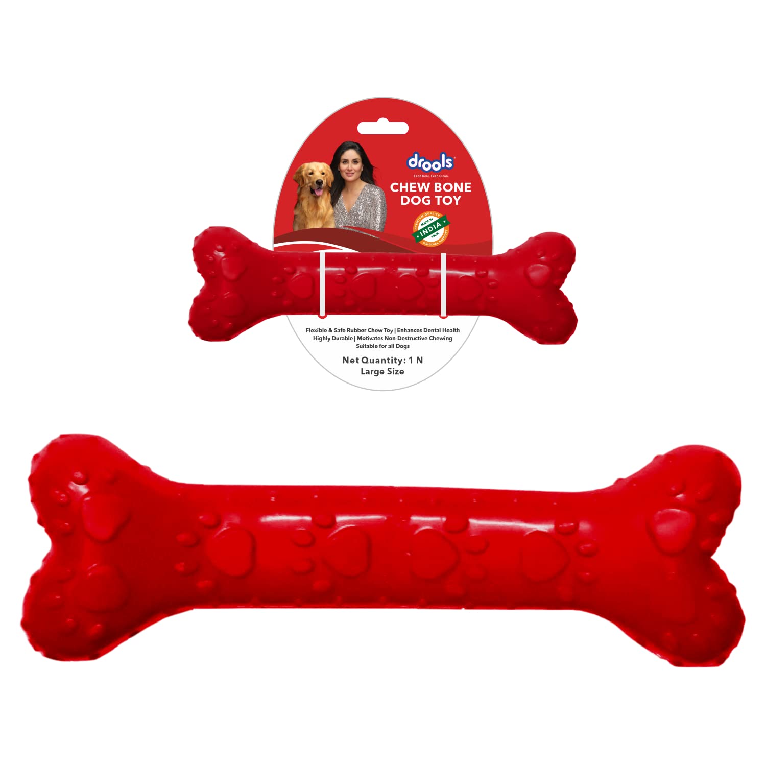 Drools Non-Toxic Rubber Toy for Dogs (Large) 21.59 cm Pack (B09J165FFH) Amazon Price History, Amazon Price Tracker