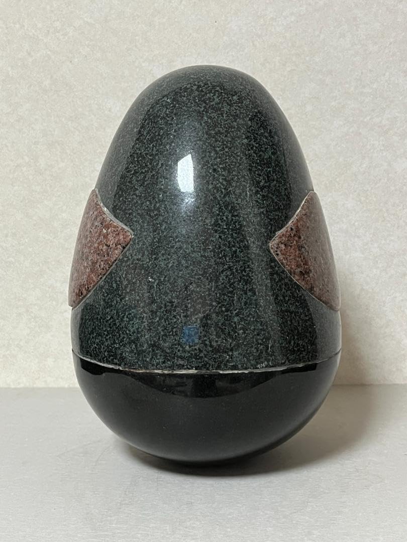 【新品】5石種 組石・黄色の卵型ふくろう 　高さ30cm Amazon.co.jp: 5石種 組石黄色の卵型ふくろう 高さ30cm C