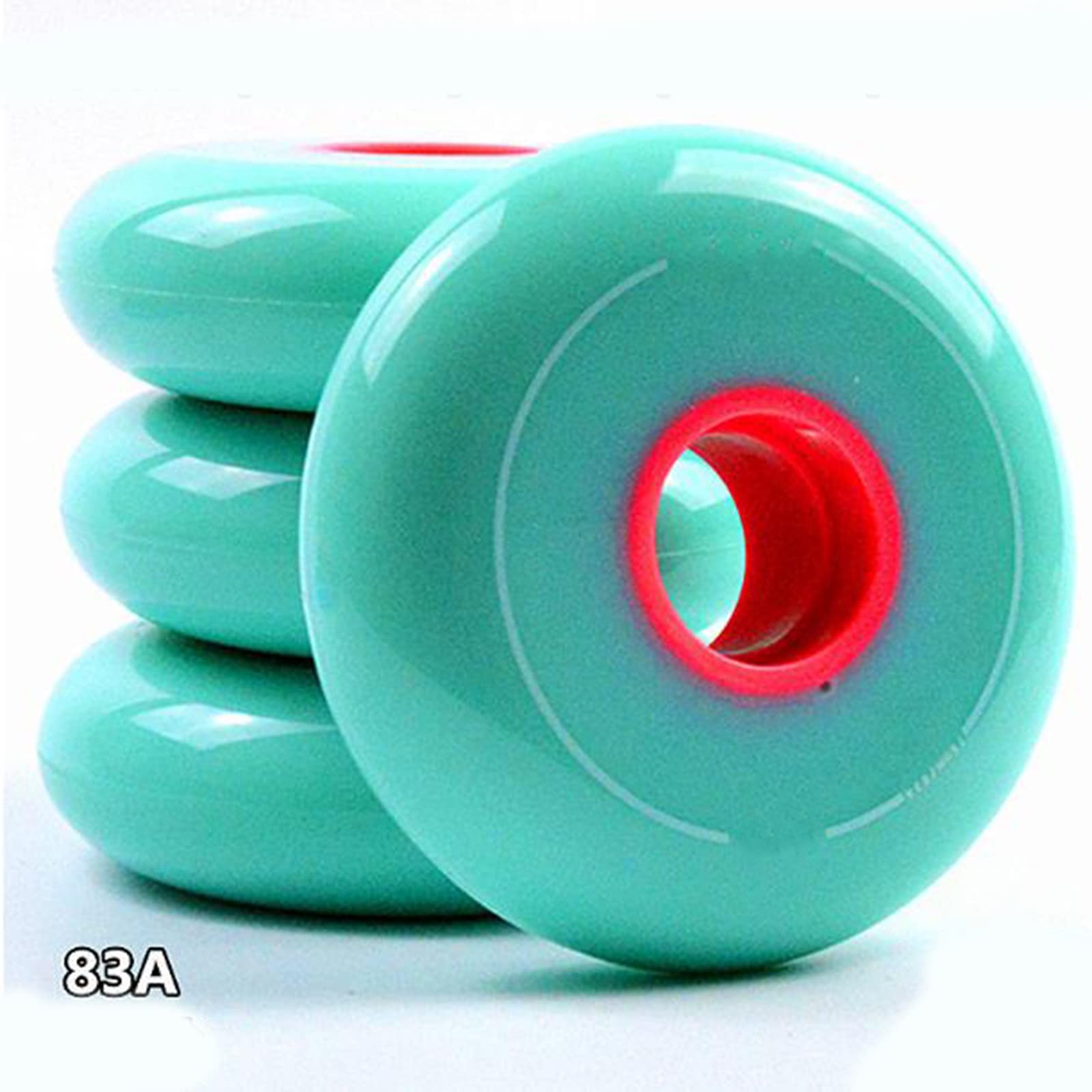 Generico Rotelle per Pattini in Linea Esterno Interno 83A Ruote di Ricambio da 64 mm/68 mm/72 mm/76 mm/80 mm di Diametro, Confezione da 8 per Tutte Le età