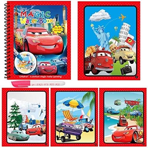Kids Magic Water Coloring Books Unlimited Fun with Drawing Water-Reveal Activity Pad, Water Pen, Art & Crafts, Colouring Books & Pad, Reusable, Ideal Travel Toys-Random Book [4 Books | 4 Pens] (B0DGDGFYVM) Amazon Price History, Amazon Price Tracker