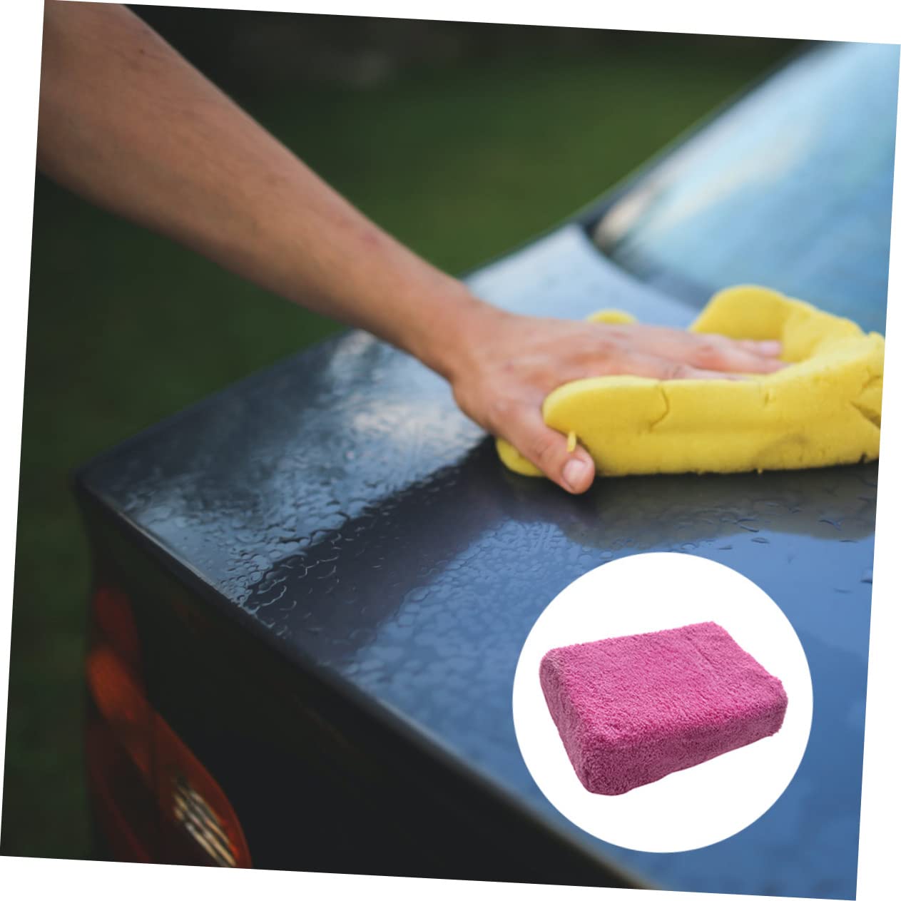 Ciieeo 2 Series Esponja De Limpieza para Esponja Absorbente De Microfibra para Lavado De Automóviles para Superficies Secado Rayones Color Aleatorio Color 2 Piezas*2