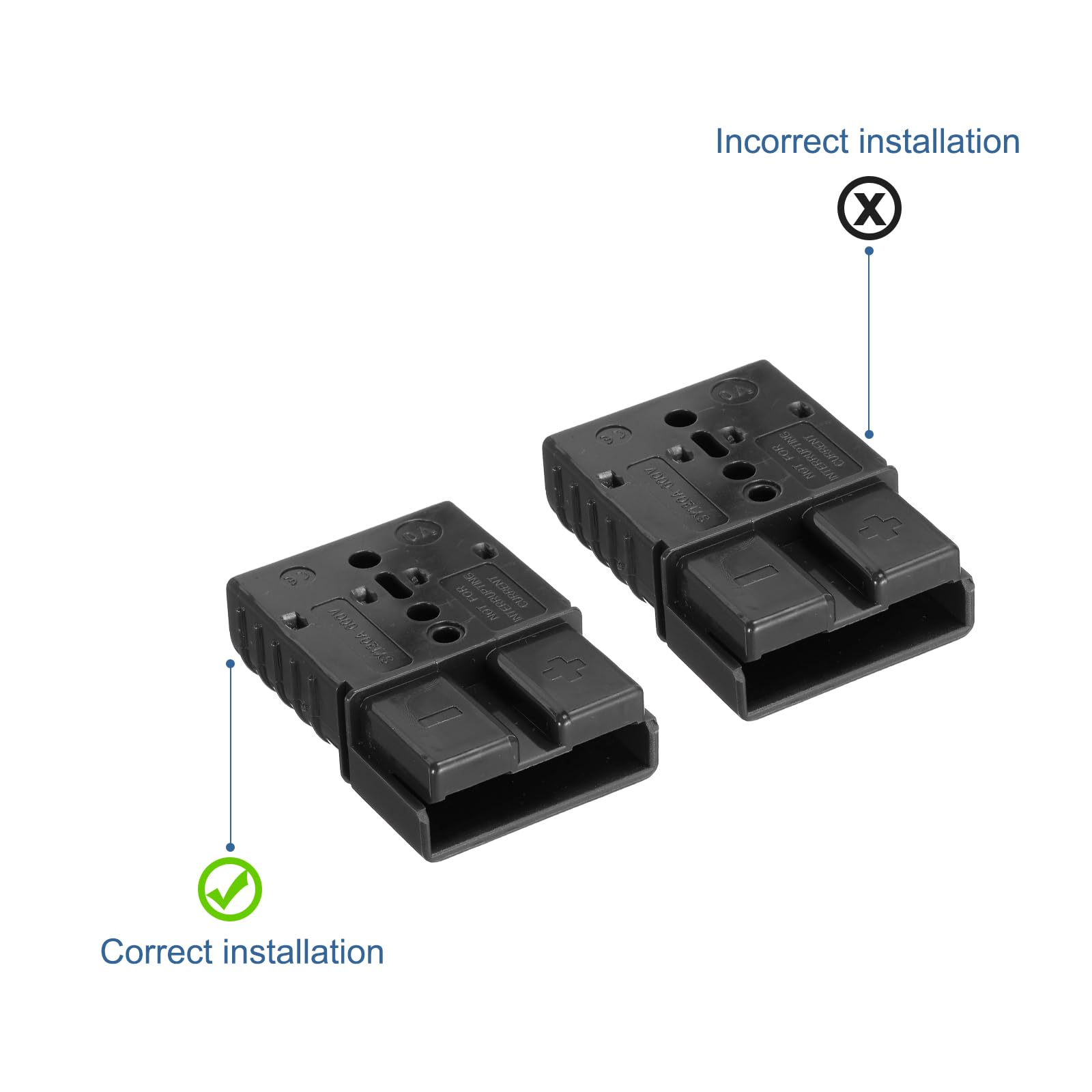 10 PCS Connecteurs Batterie 50A AWG 6 - Connecteurs Rapides Modulaires Avec Boîte De Rangement Gris