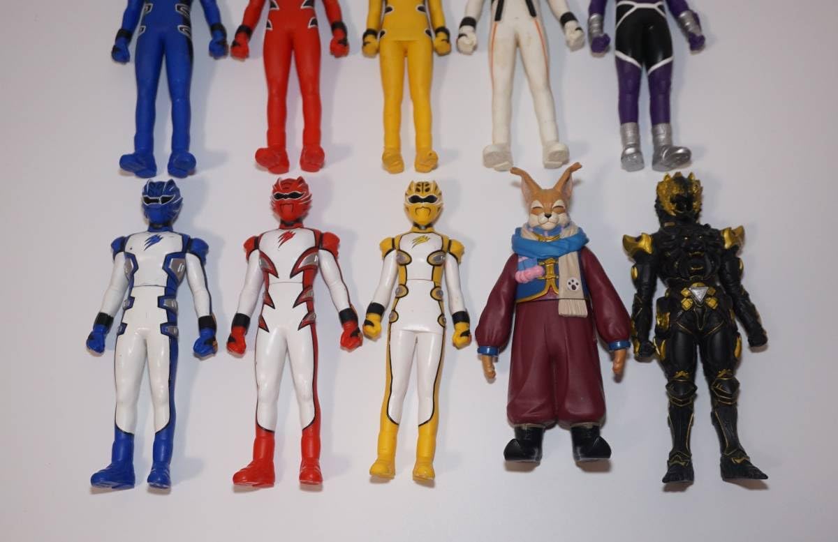 Amazon.co.jp: 獣拳戦隊ゲキレンジャー ソフビフィギュア 10体セット