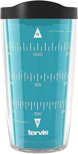 Tervis Nautical Collection - Vaso aislado de doble pared con aislamiento de curso hecho en Estados Unidos, mantiene las bebidas frías y calientes,