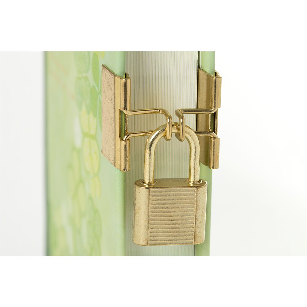 Amazon.co.jp: ミドリ 日記 鍵付 クローバー柄 12371006 : 文房具