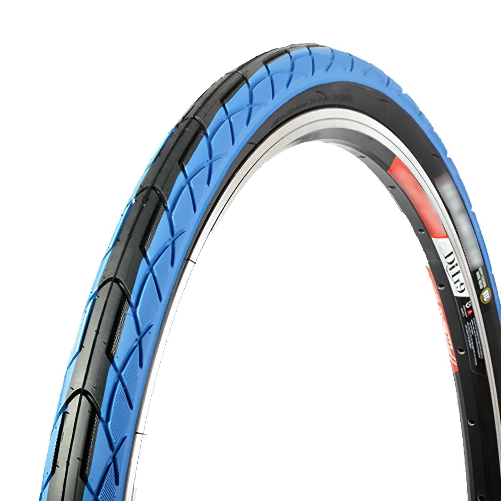 26x1.75 Opona Rowerowa Odporna na Przekłucia, Drutowa dla Rowerów Górzystych i Miejskich, Przyczepność we Wszystkich Warunkach(Blue,2PCS)
