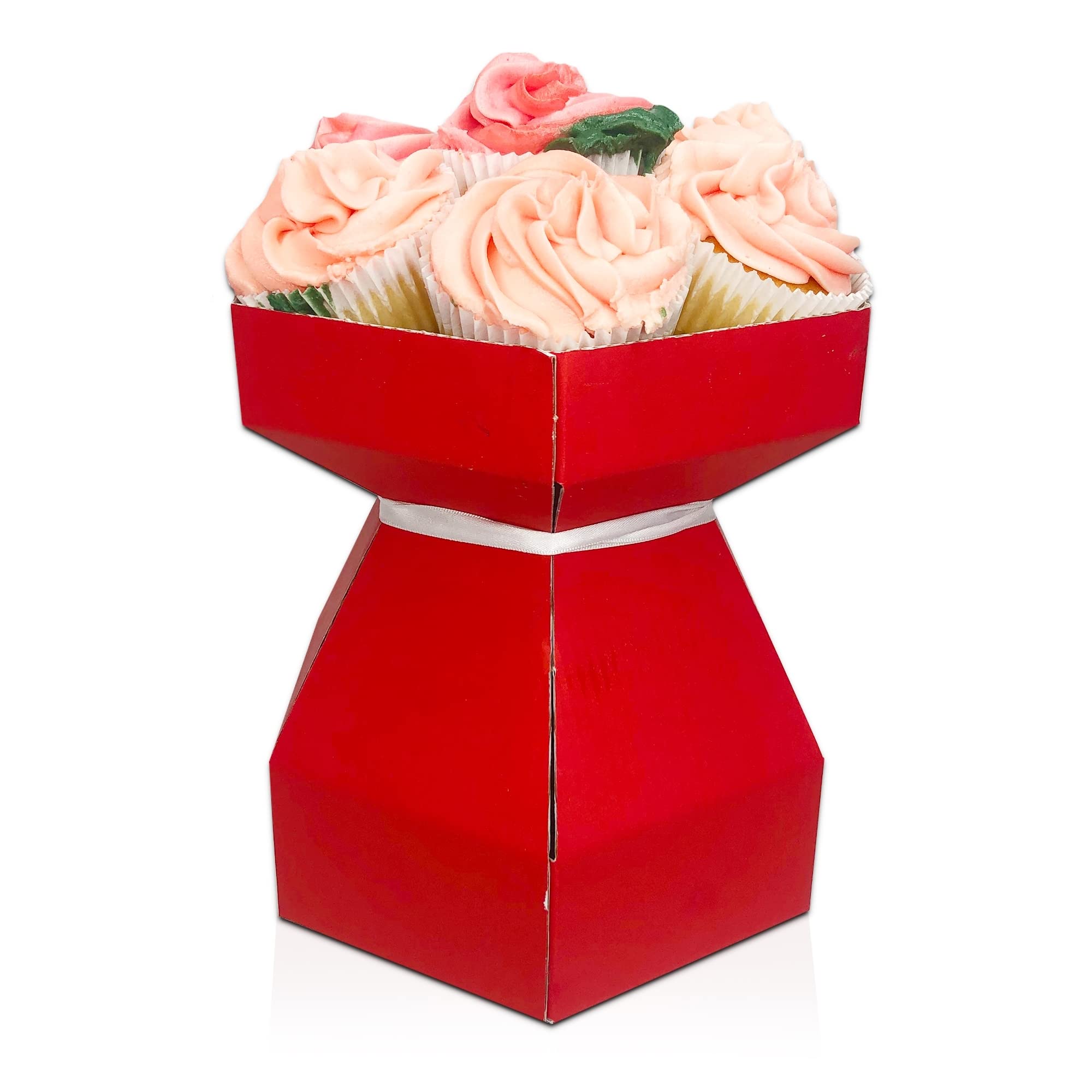 The Cake Decorating Co. Cupcake Bouquet Box Kit Red