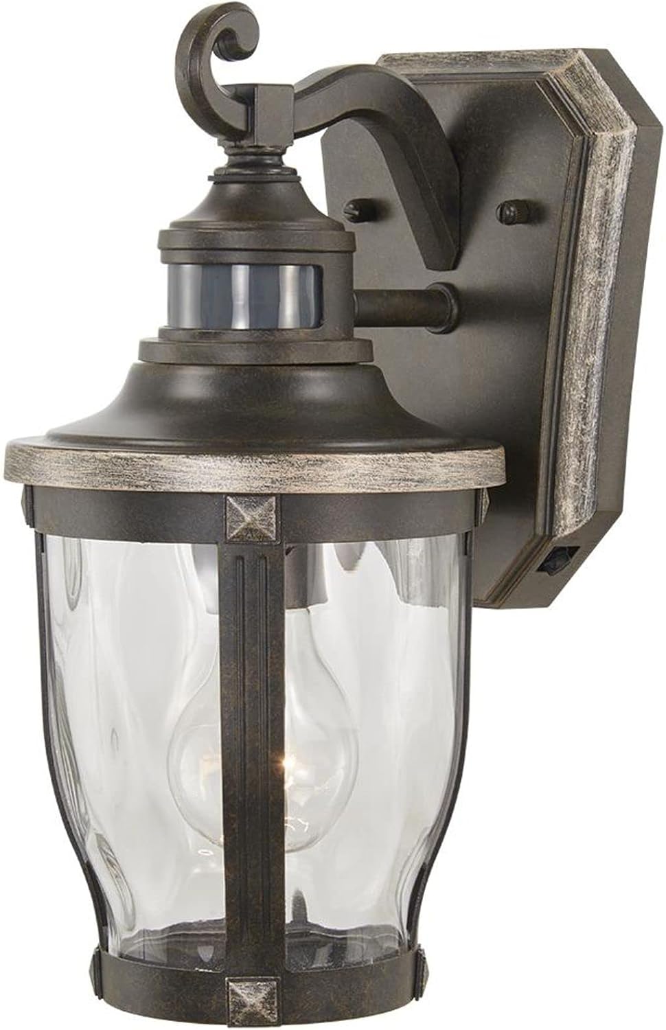 Hampton Bay Lighting 1Light Bronze with Gold Highlights Motion Sensing