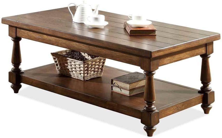 Rectangular Cocktail Table with Shelf