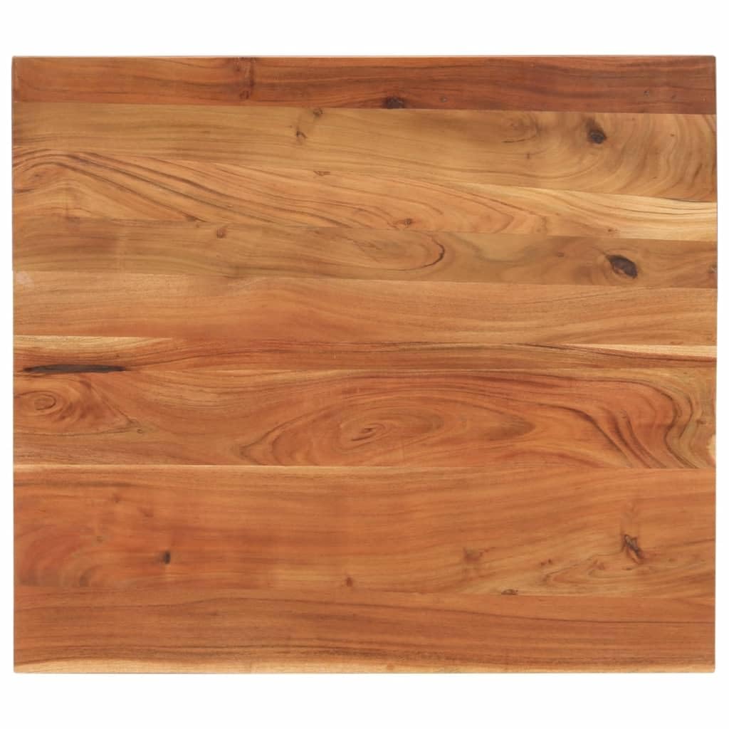 vidaXL Tischplatte, Holzplatte Rechteckig, Massivholzplatte für Bartisch Beistelltisch Esstisch, Ersatztischplatte, 90x80x3,8cm Akazienholz