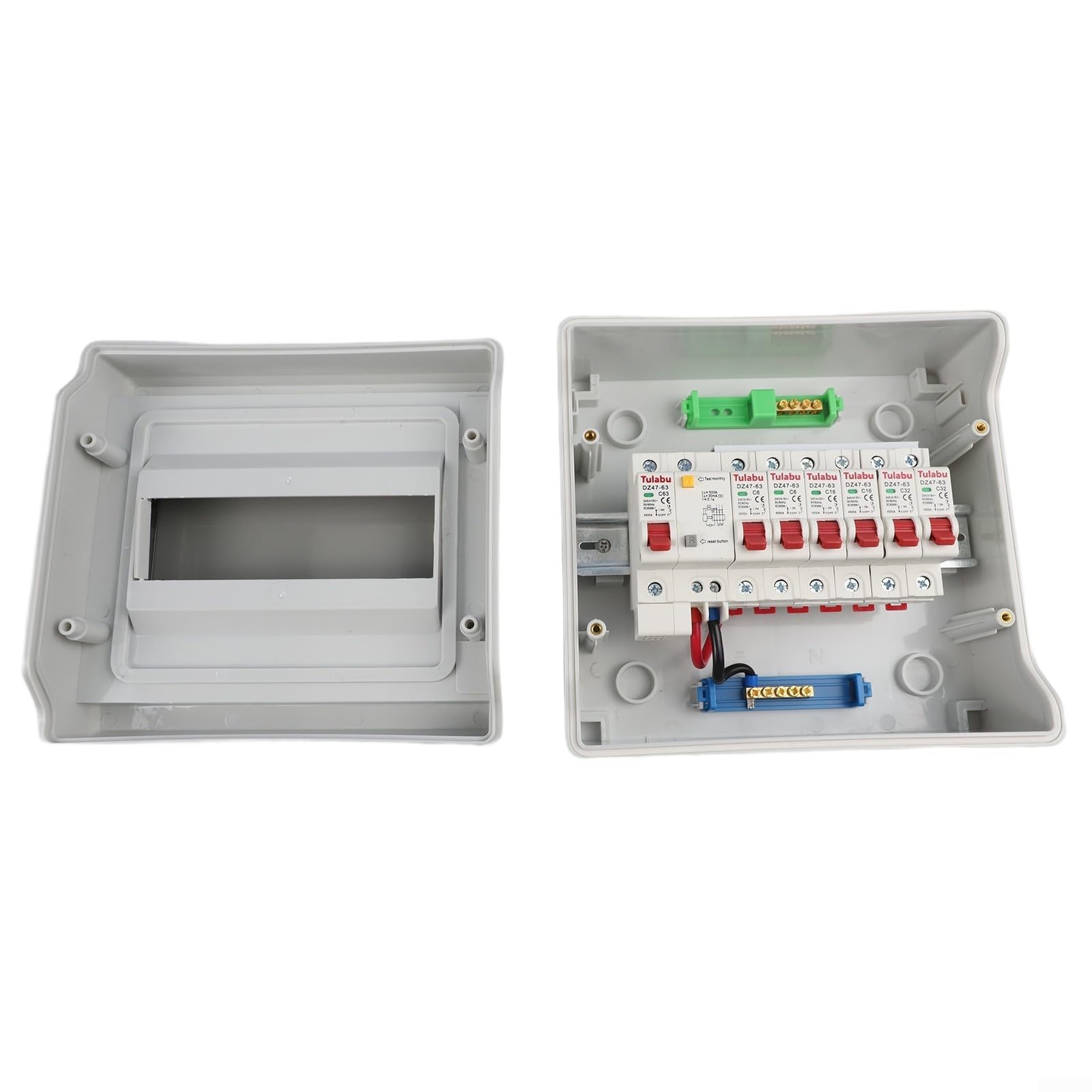 Caja de distribución impermeable bidireccional para disyuntores, para uso en exteriores con diseño robusto y protección rápida contra fallos (HA-9WAY)