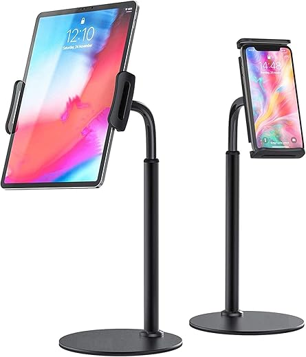 SKYCELL Mobile Stand for Table/Tabletop Stand, Tab Stand, Mobile Holder, Adjustable & Foldable Mobile Stand, Aluminum Stand Holder for Mobile Phone…