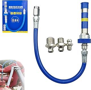 High Pressure Grease Coupler - Strong Lock On Grease Tool Couplers, Lock N Lube Grease Gun Coupler Adapter, Fittings Extensions, Heavy-Duty, Fits All Grease Guns, Lube Pro Plus