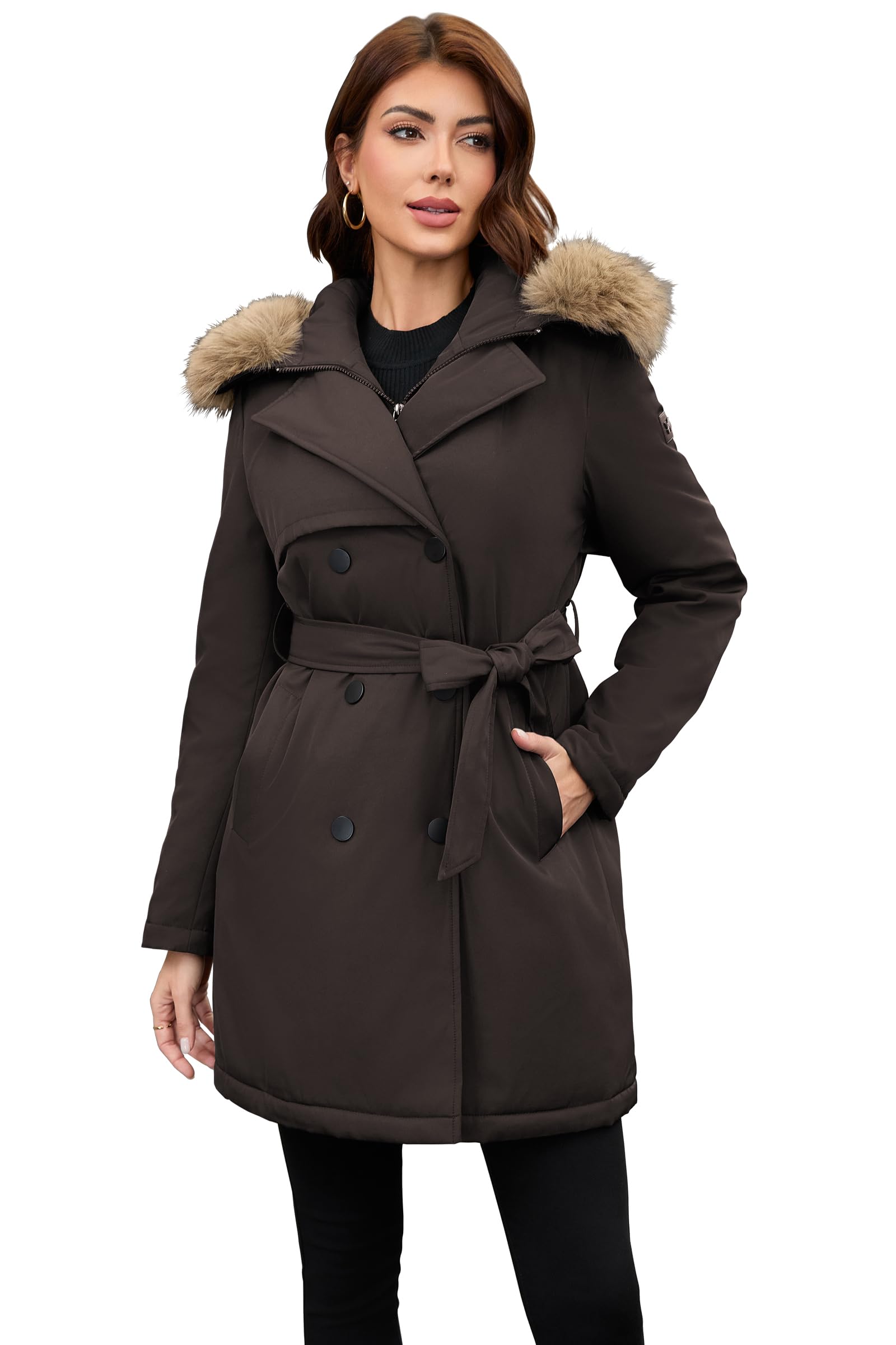 PAPILLON D'OR WEAR YOUR WINGS Womens Trench Coat
