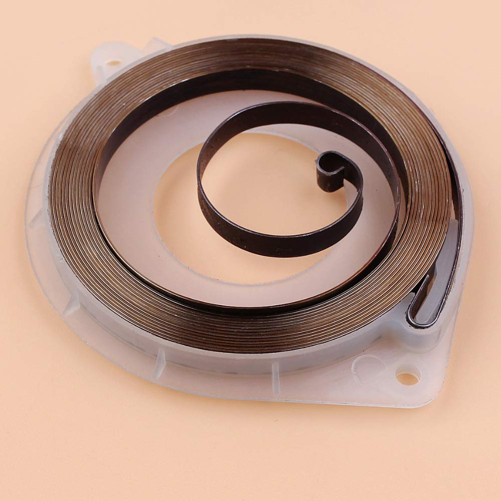 Tiempo Beixi 20pcs / Lot de la Motosierra del arrancador de Retroceso del Resorte Compatible con Husqvarna 445 Reemplazo 450 455 460 461 Gas Motosierra Piezas 537 24 17-01