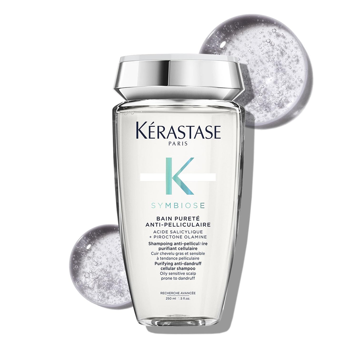 - Symbiose Pureté Anti-Dandruff Shampoo | Sulphate-Free Anti-Dandruff Shampoo for Oily Senstive Scalp | Infused with Piroctone Olamine | 250ml