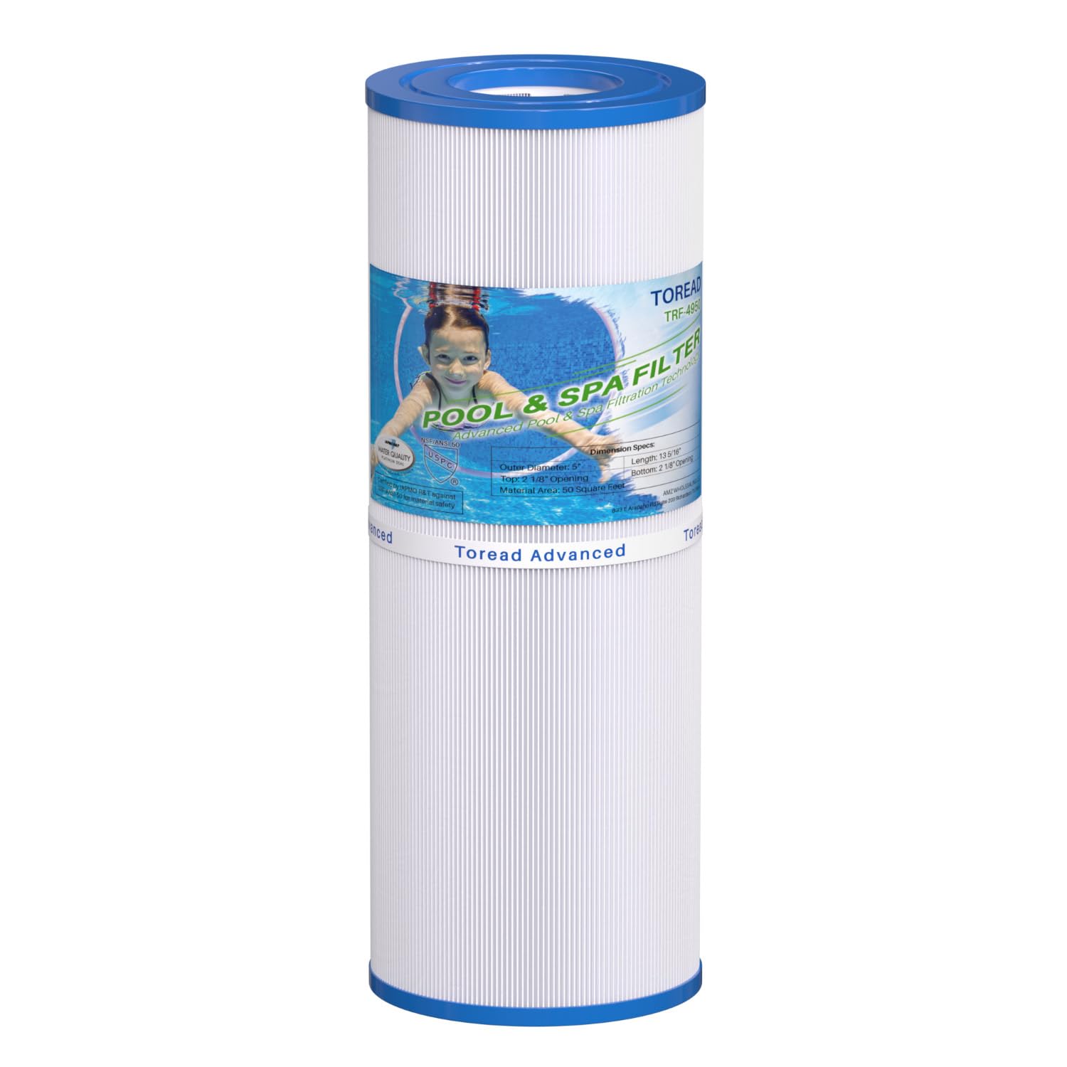 TOREAD TRF-4950 - Filtro de SPA reemplaza a Unicel C-4950, Pleatco PRB50-IN, Guardian 413-212-02, Filbur FC-2390, 373045, 03FIL1600, 17-2380