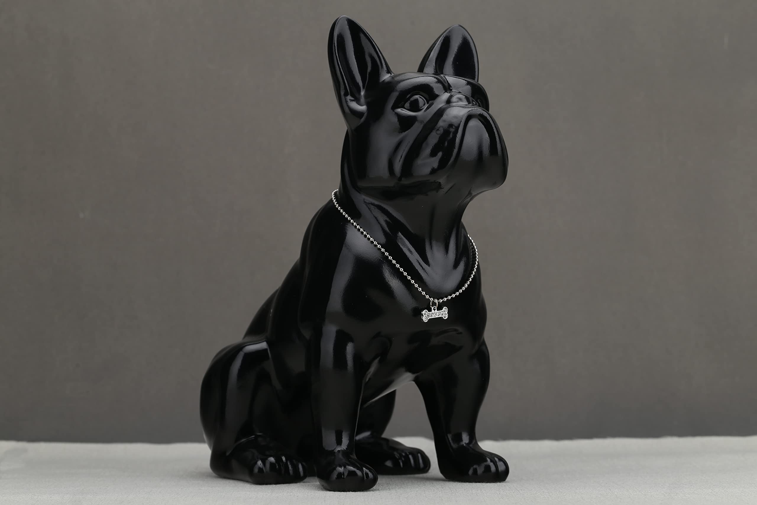 彫像彫像に彫刻フレンチブルドッグセラミック犬磁器動物の置物部屋の装飾結婚祝い Amazon.co.jp: フレンチブルドッグの像 座っているセラミック犬