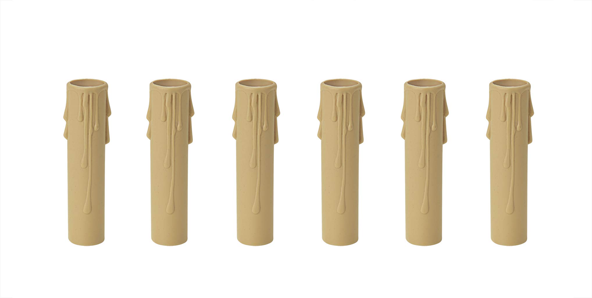 Fundas para vela de goteo de 4 cm marrón Aspen Creative: oculte casquillos viejos fácilmente