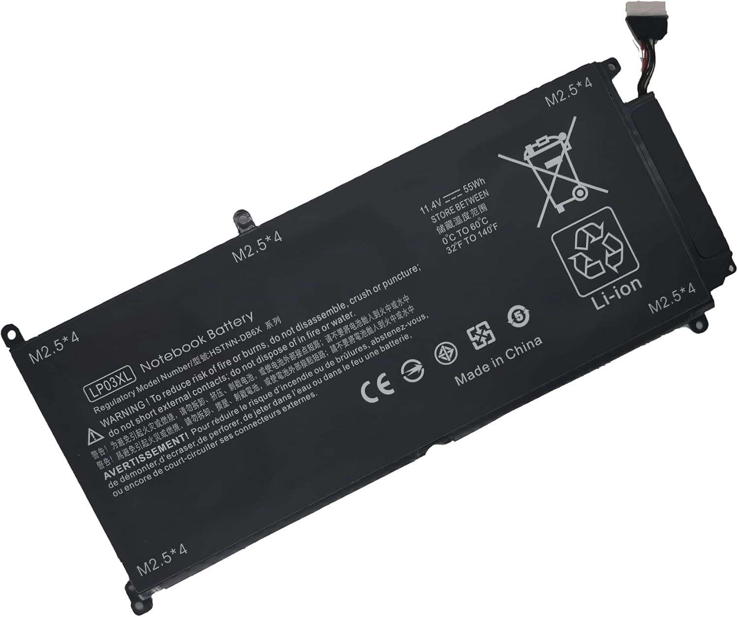 Fully. LP03XL Replacement Laptop Battery Compatible with HP Envy M6-P M6-P113DX M6-P013DX Envy 15T-AE 15T-AE000 HSTNN-DB7C 807417-005 807211-241 11.4V 55Wh