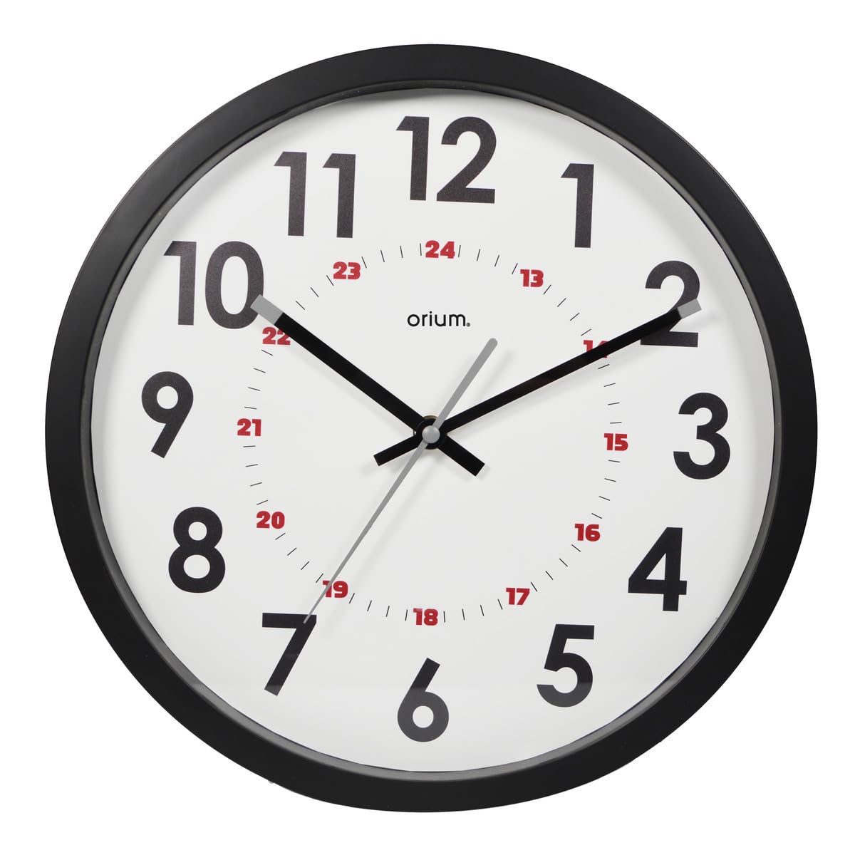 Orium White Display Clock Ø30cm-, Double Affichage