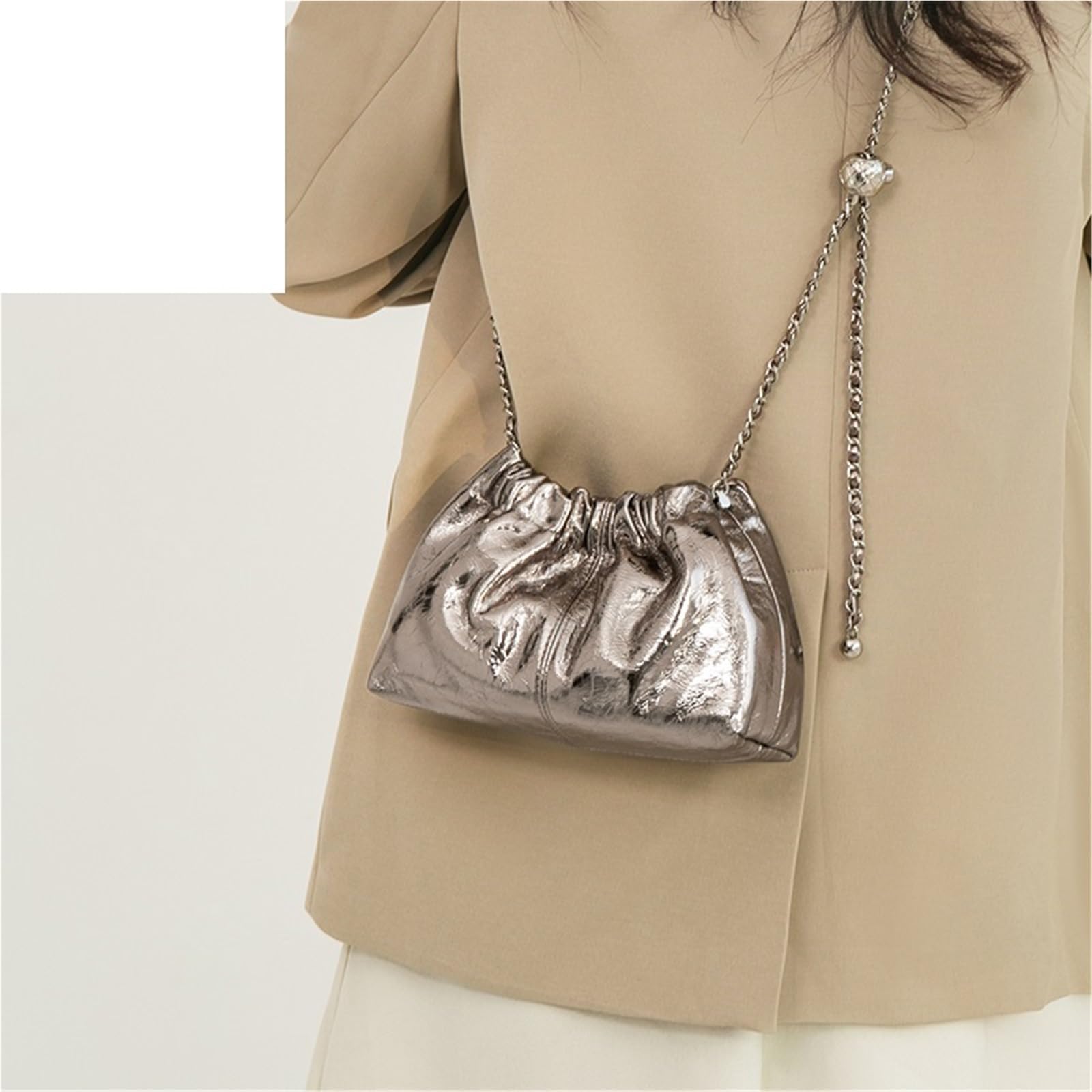 Bolso bandolera pequeño de piel auténtica for mujer, ideal for esposa o novia Para Viajes Compras Trabajo Citas