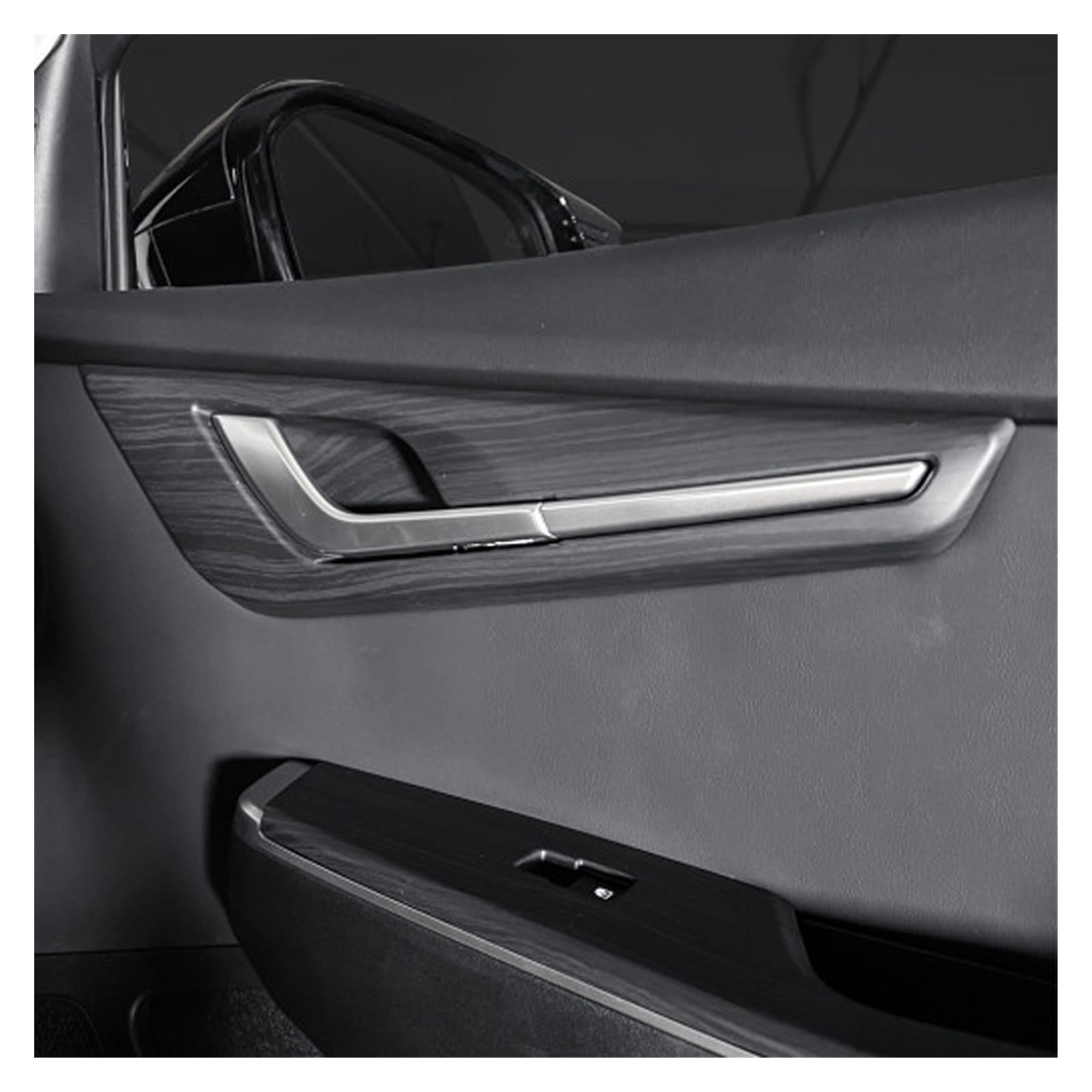 Consolle Centrale per Kia per EV6 2022 2023 Opaco Venatura Legno Stile Porta Interna Ciotola Pannello Maniglia Interna della Copertura della Protezione Adesivo Interno Decorazione Interni