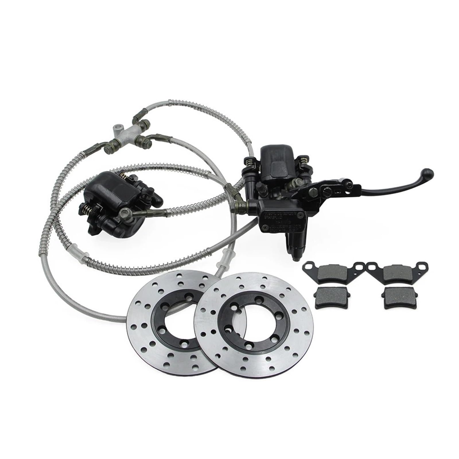 HYDBCNP Forward Brake Pump Motorcycle Rear Brake Pump Fit for 110cc 125cc 150cc 200cc 250cc Buggy Quad Bike Parts Front Disc Brake Master Cylinder(with Brake Disc)