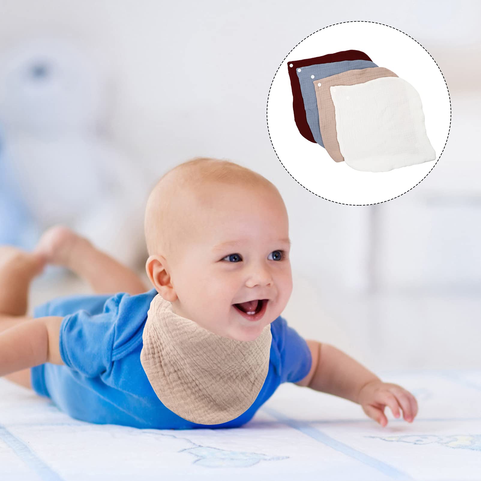 ibasenice 12stücke Baumwoll- Bequeme Mädchen Spucktücher Baumwolle Für Mädchen Und Kleinkinder Zufälligen Farben Leicht Und Tragbar