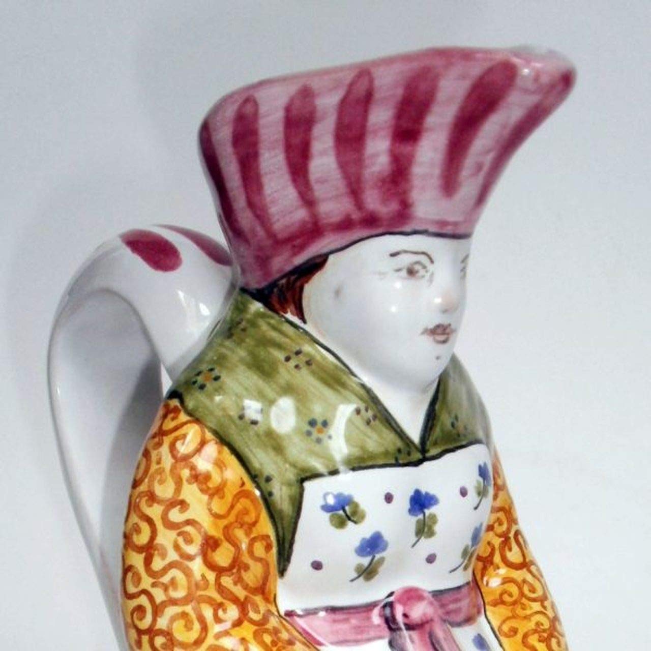 Polish Pottery Miniature Pitcher - Winter Viola