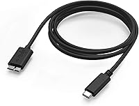 Vista 3 de CBUS Cable USB-C a USB 3.0 Micro-B de 3 pies, cable de disco duro portátil externo compatible con WD Elements, My Passport, My Book, Seagate Maxtor